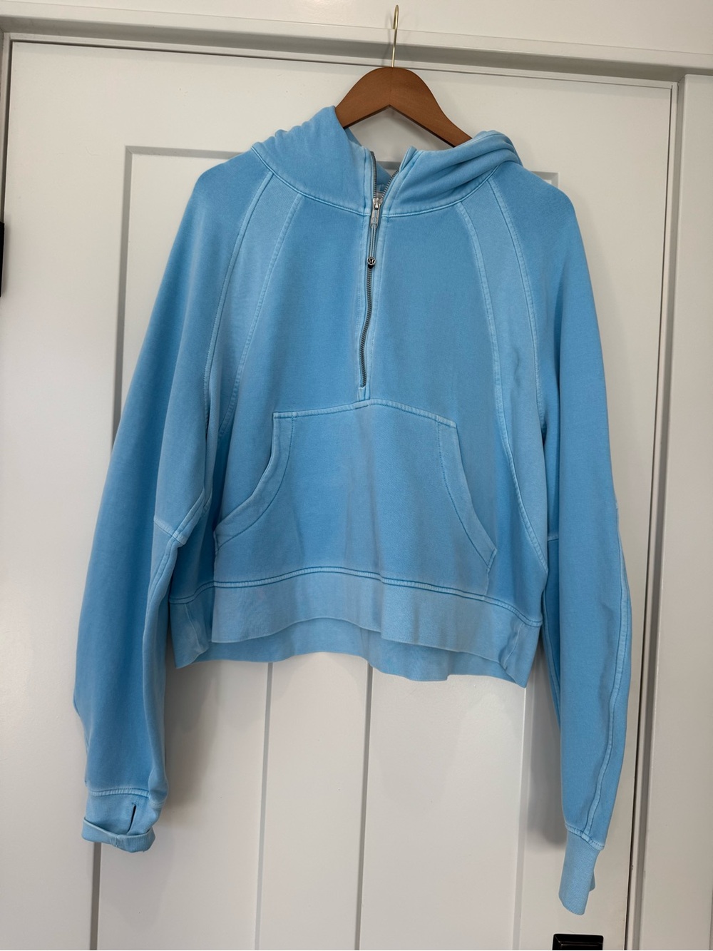 Lululemon Scuba Oversized Half-Zip Hoodie Mineral Dye Blue XL/XXL - worn once!!!